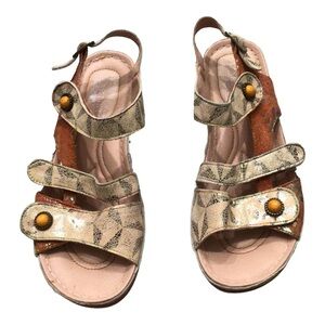 Spring Step L’Artiste Payokya orange sandals 40